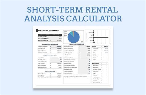 airbnb calculator excel|short term rental calculator excel.